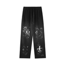 Vintage Washed Gradient Straight-Leg Sweatpants