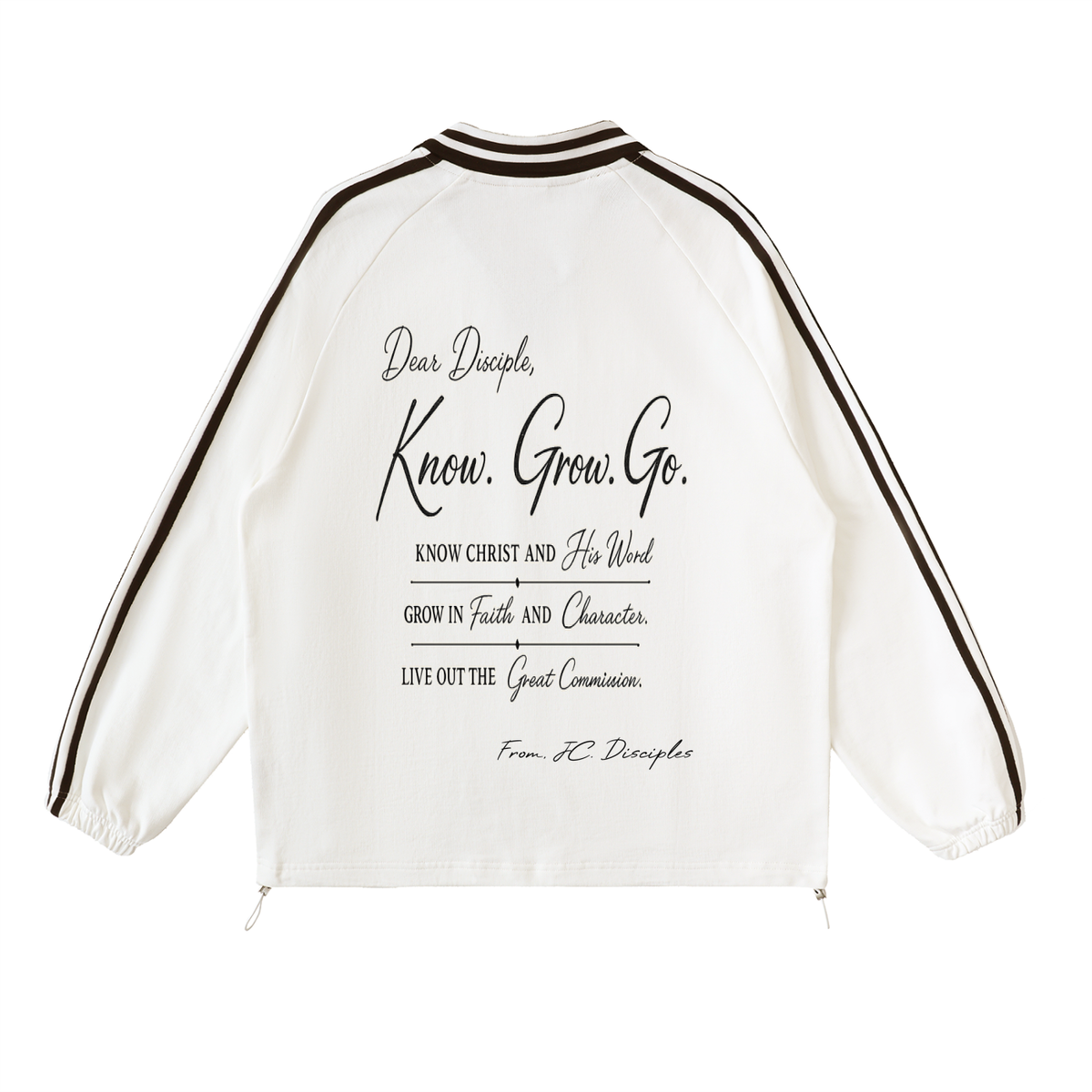 JC Disciples Know. Grow. Go. Sweatshirt