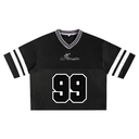 Taped Mesh Boxy Jersey(Black)