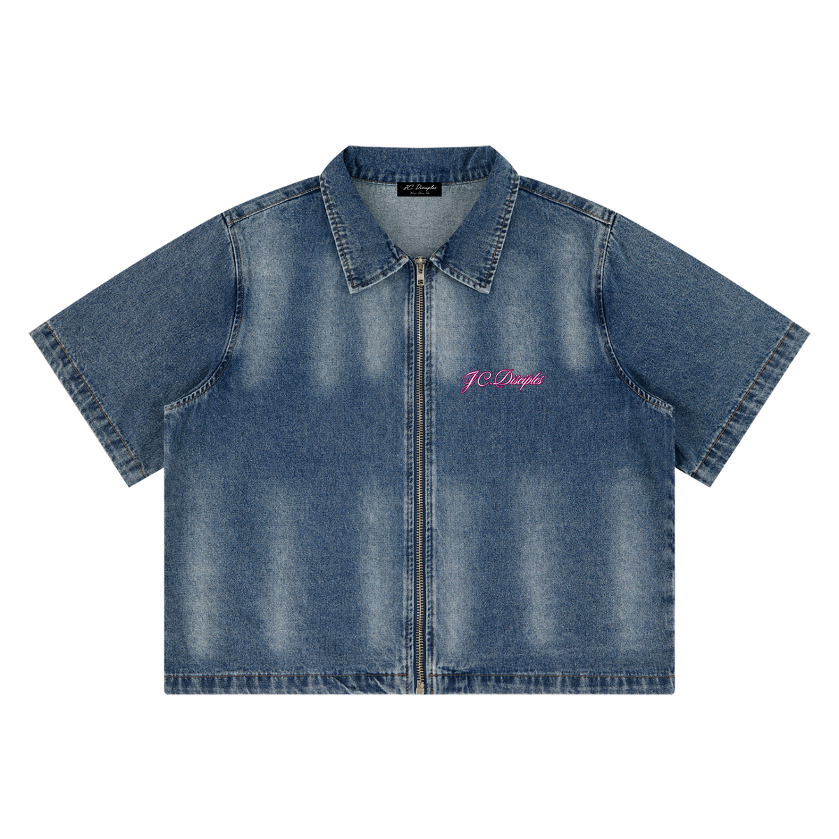 Saved By Grace Black Denim Zip Jacket