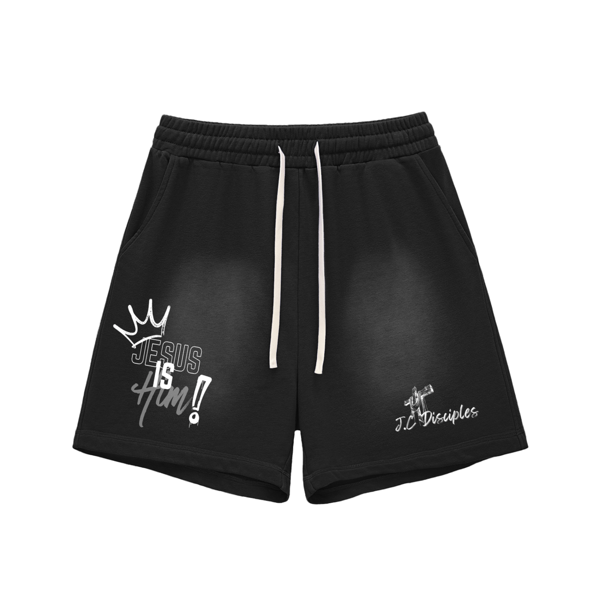 JESUS is Him Sun Fade Cotton Shorts