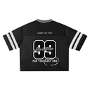 Taped Mesh Boxy Jersey(Black)